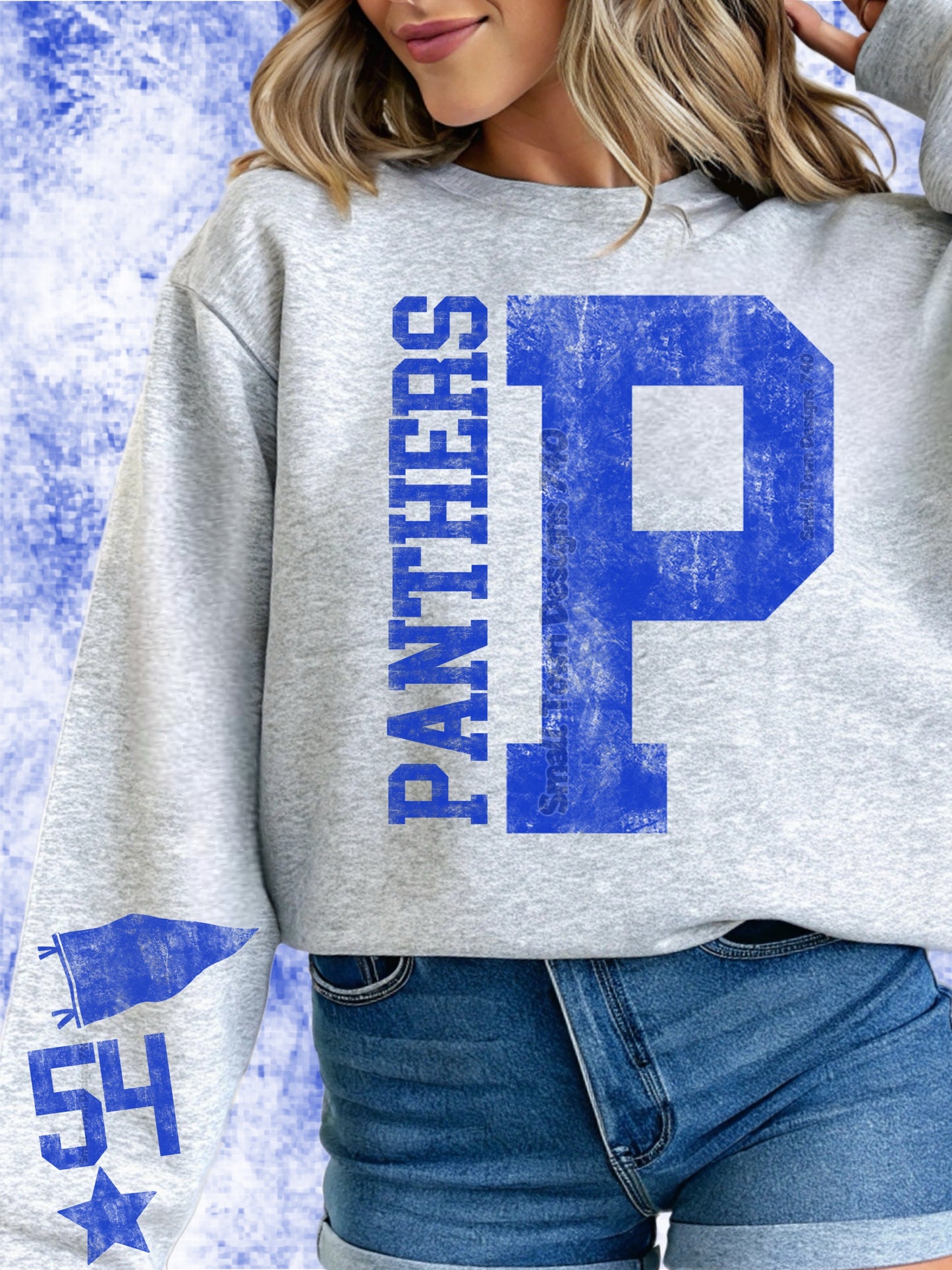 Acid Wash Royal Blue Font