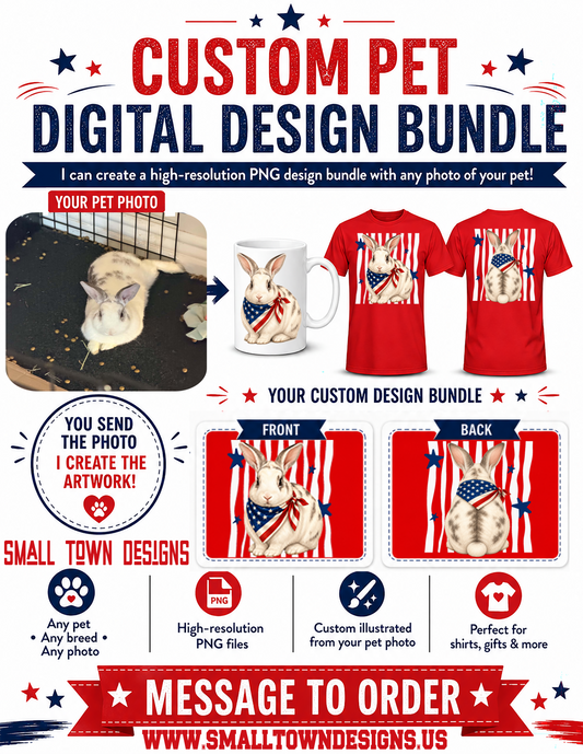 custom patriotic pet digital design bundle