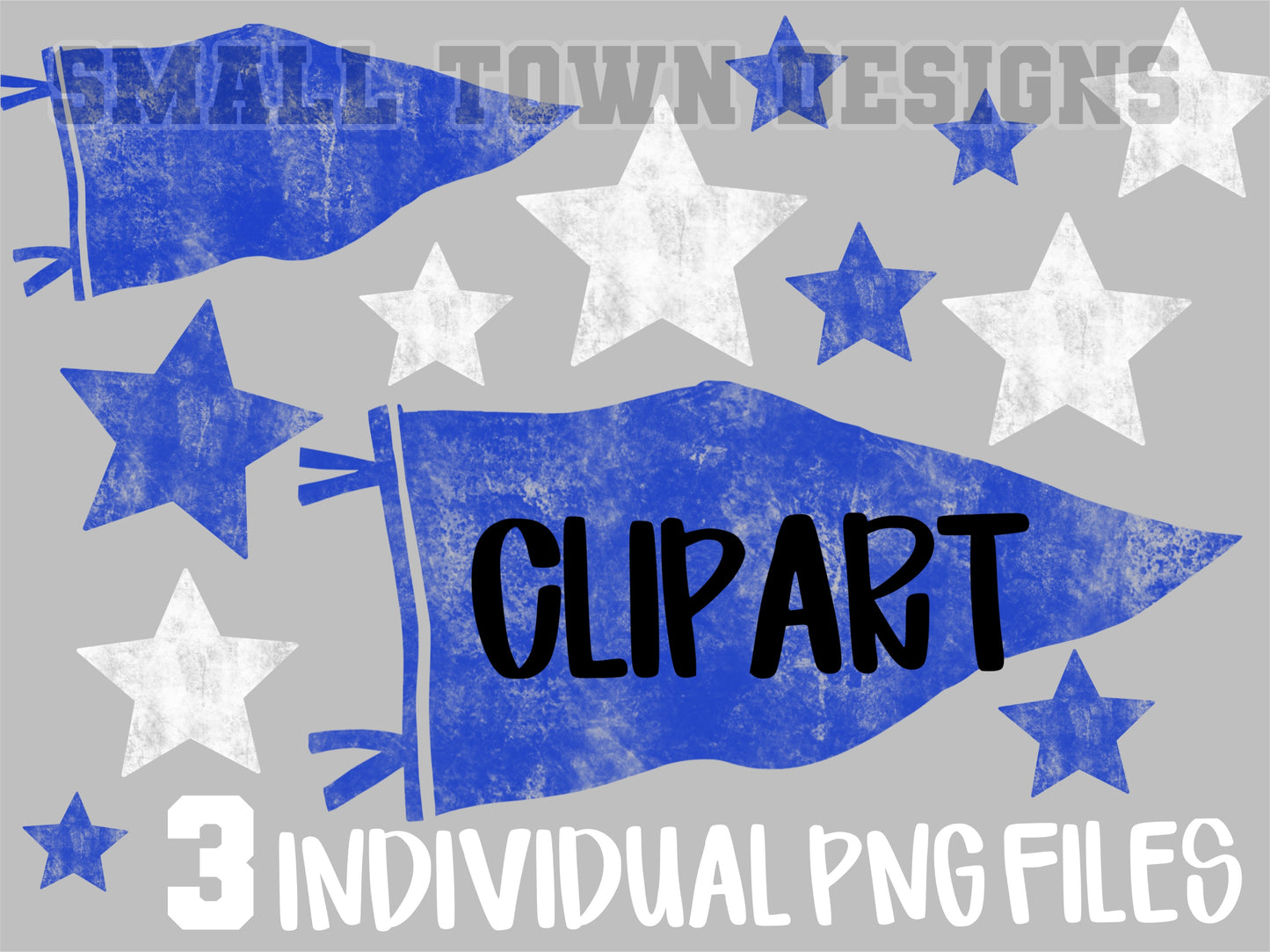 Acid Wash Royal Blue Font