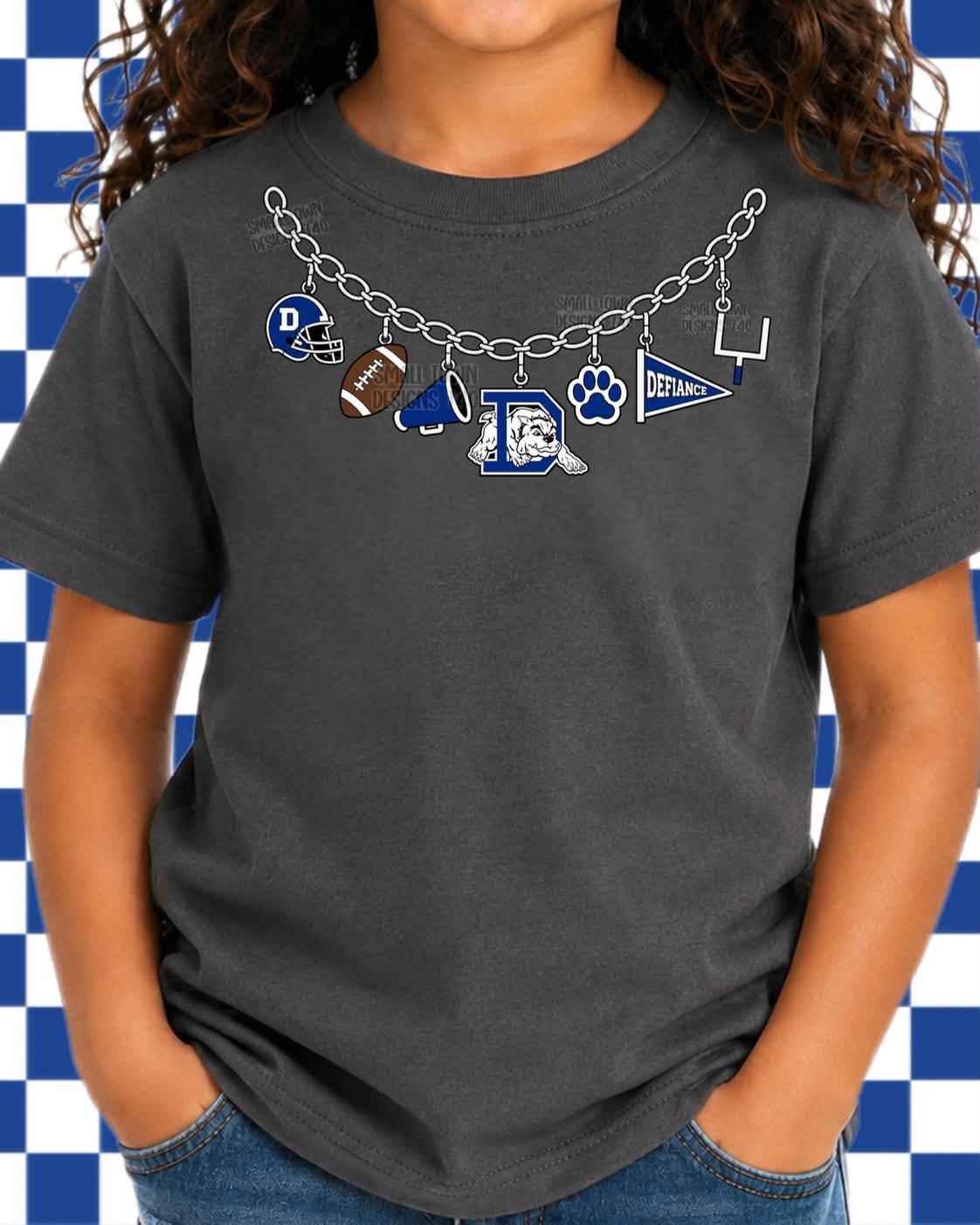Custom Local School Charm - High Res PNG Digital Design with Mockup