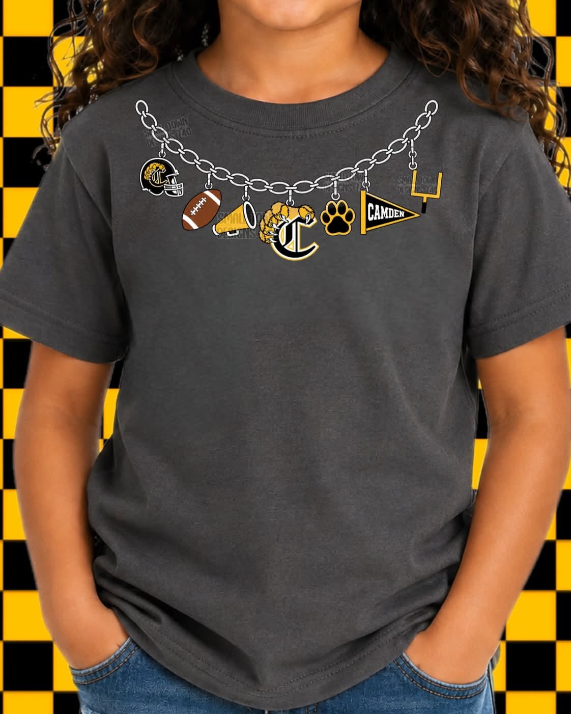 Custom Local School Charm - High Res PNG Digital Design with Mockup