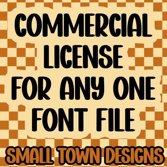 Commercial License - good for one font
