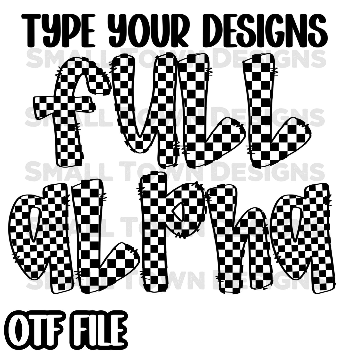 Camo Pink Sequin Checkered Font Bundle
