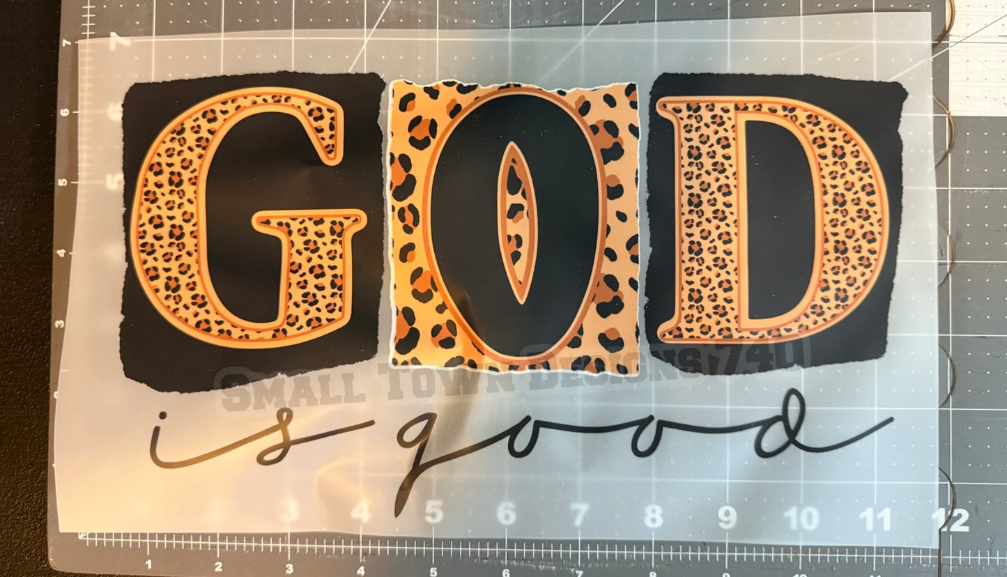 God is Good Cheetah - DTF Transfer