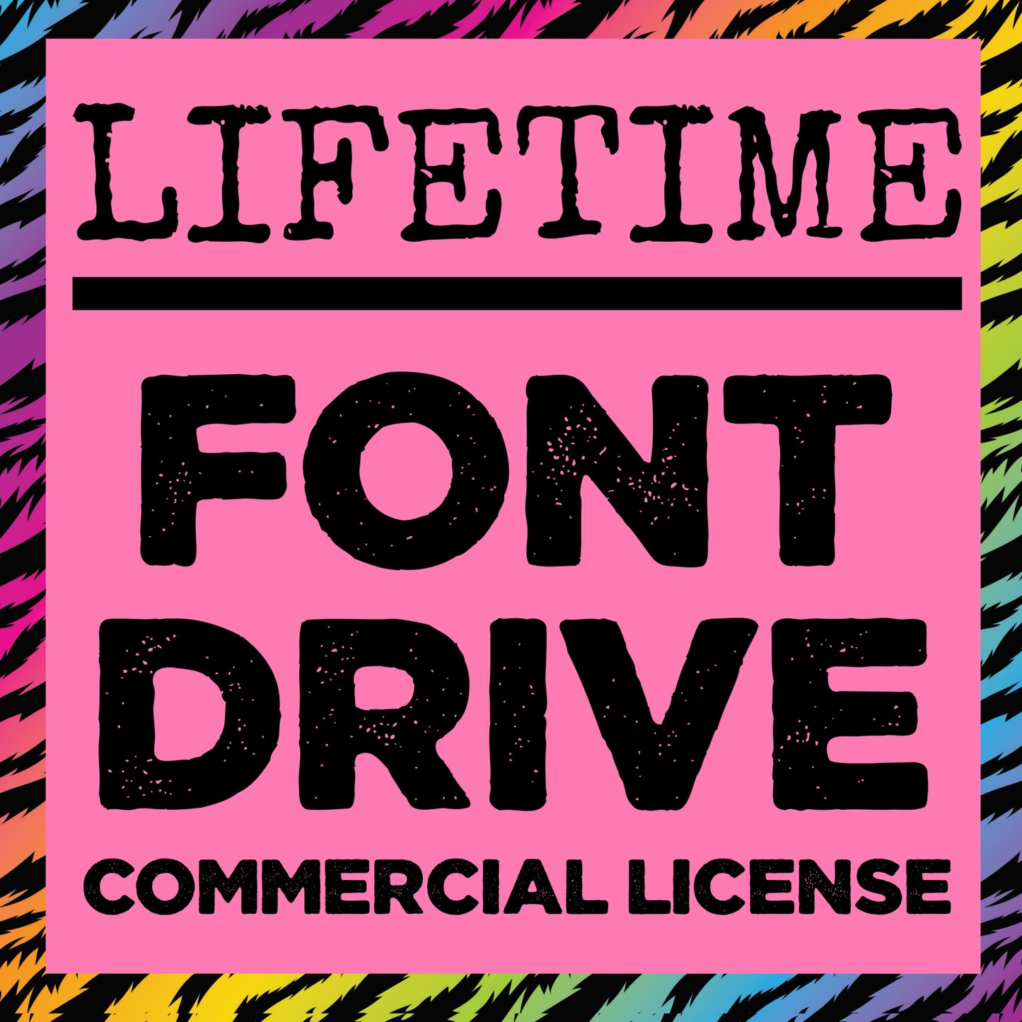Commercial License- Lifetime Font Drive